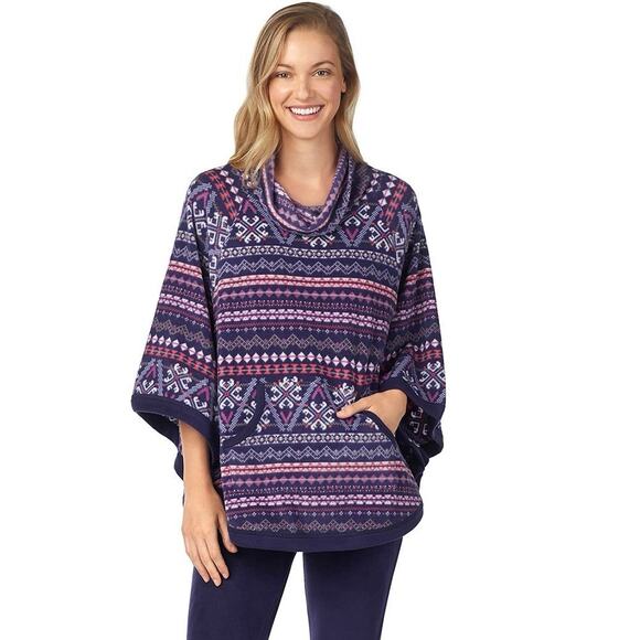 Cuddle Duds Poncho Women's L Multicolor Pockets  (M498)‎ - Picture 1 of 7